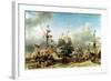 The Embarkation of the De Ruyter and the De Witt off Texel in 1667, 1850-51-Louis Eugene Gabriel Isabey-Framed Giclee Print