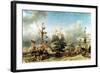 The Embarkation of the De Ruyter and the De Witt off Texel in 1667, 1850-51-Louis Eugene Gabriel Isabey-Framed Giclee Print