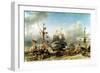 The Embarkation of the De Ruyter and the De Witt off Texel in 1667, 1850-51-Louis Eugene Gabriel Isabey-Framed Giclee Print