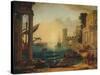 'The Embarkation of the Queen of Sheba', 1648, (c1915)-Claude Lorrain-Stretched Canvas