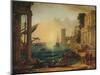 'The Embarkation of the Queen of Sheba', 1648, (c1915)-Claude Lorrain-Mounted Giclee Print