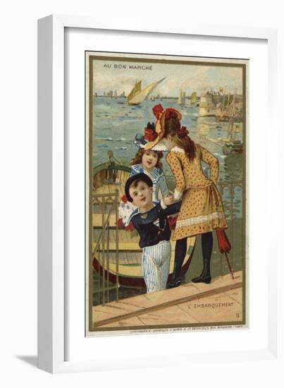 The Embarkation-null-Framed Giclee Print