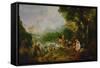 The Embarkment to Cythera-Jean Antoine Watteau-Framed Stretched Canvas