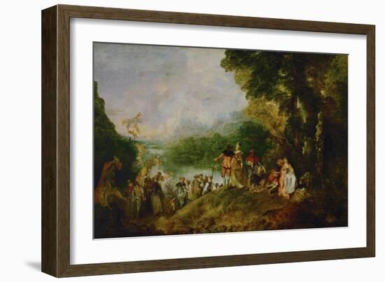 The Embarkment to Cythera-Jean Antoine Watteau-Framed Giclee Print