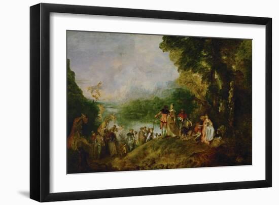 The Embarkment to Cythera-Jean Antoine Watteau-Framed Giclee Print