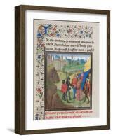 The Embassy of Peter the Hermit and Herluin to Kerbogha, 1460s-null-Framed Giclee Print