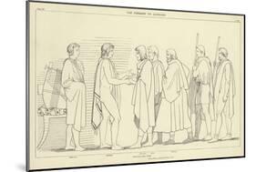 The Embassy to Achilles-John Flaxman-Mounted Giclee Print