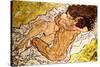 The Embrace, 1917-Egon Schiele-Stretched Canvas