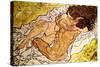 The Embrace, 1917-Egon Schiele-Stretched Canvas