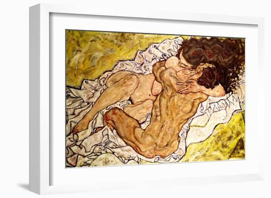 The Embrace, 1917-Egon Schiele-Framed Giclee Print