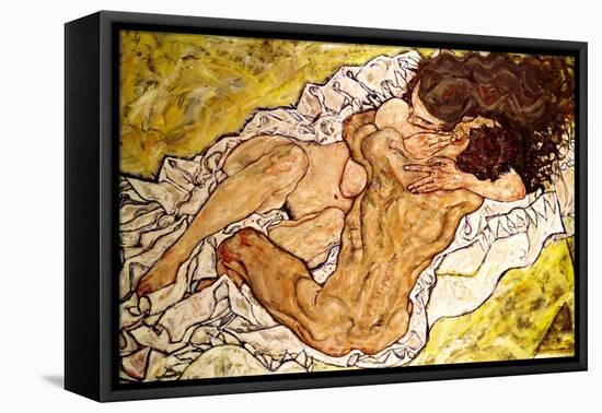The Embrace, 1917-Egon Schiele-Framed Stretched Canvas