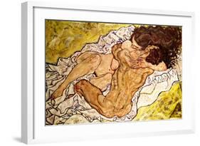 The Embrace, 1917-Egon Schiele-Framed Giclee Print