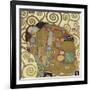 The Embrace (detail)-Gustav Klimt-Framed Art Print