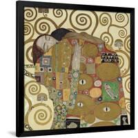 The Embrace (detail)-Gustav Klimt-Framed Art Print