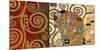 The Embrace (gold montage)-Gustav Klimt-Mounted Art Print