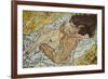 The Embrace (Lovers II,), 1917-Egon Schiele-Framed Giclee Print