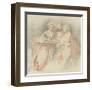 The Embroiderers-Jacques Andre Portail-Framed Collectable Print