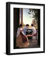 The Embroiderers-Adriano Cecioni-Framed Giclee Print