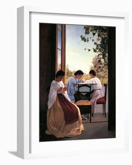 The Embroiderers-Adriano Cecioni-Framed Giclee Print