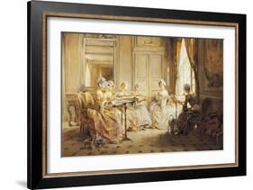 The Embroidery Lesson-Madeleine Lemaire-Framed Giclee Print