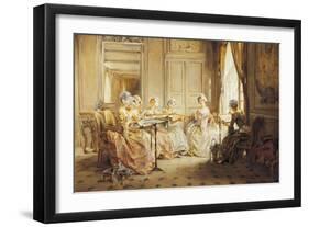 The Embroidery Lesson-Madeleine Lemaire-Framed Giclee Print