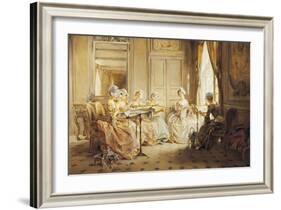 The Embroidery Lesson-Madeleine Lemaire-Framed Giclee Print