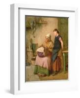 The Embroidery Lesson-Haynes King-Framed Giclee Print