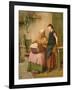 The Embroidery Lesson-Haynes King-Framed Giclee Print