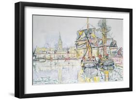 The 'Emerald Coast', St. Malo, 1931-Paul Signac-Framed Giclee Print