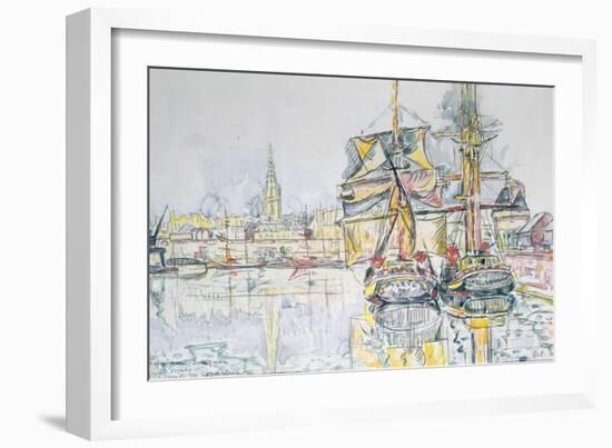 The 'Emerald Coast', St. Malo, 1931-Paul Signac-Framed Giclee Print