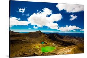 The Emerald Lakes, Tongariro National Park, UNESCO World Heritage Site, North Island, New Zealand-Laura Grier-Stretched Canvas