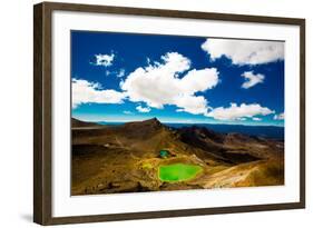 The Emerald Lakes, Tongariro National Park, UNESCO World Heritage Site, North Island, New Zealand-Laura Grier-Framed Photographic Print