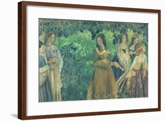 The Emerald Necklace, 1903-04-Viktor Elpidiforovich Borisov-musatov-Framed Giclee Print