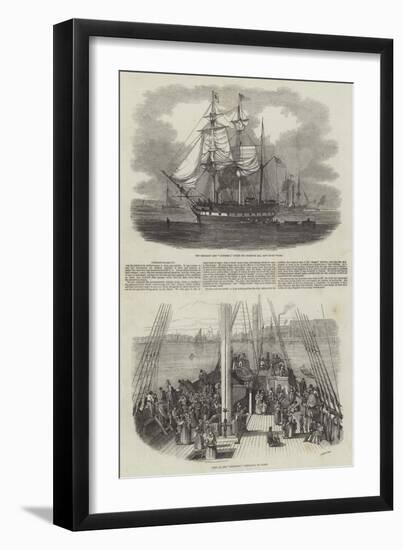 The Emigrant Ship Artemisia-null-Framed Giclee Print