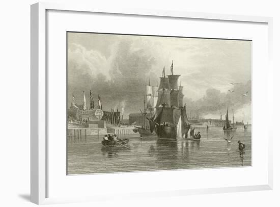 The Emigrant Ship-Samuel Austin-Framed Giclee Print