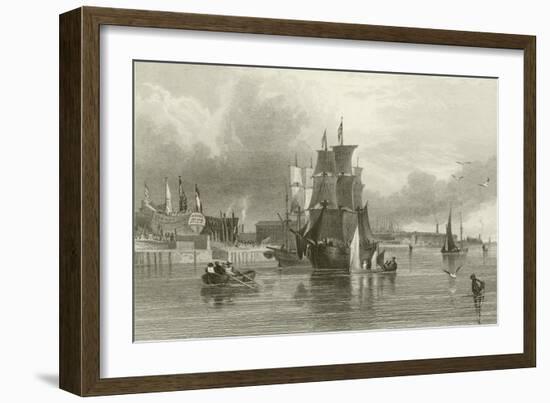 The Emigrant Ship-Samuel Austin-Framed Giclee Print