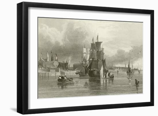 The Emigrant Ship-Samuel Austin-Framed Giclee Print