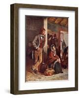 The Emigrants - from painting by Erskine Nicol-Erskine Nicol-Framed Giclee Print