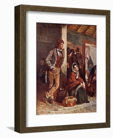 The Emigrants - from painting by Erskine Nicol-Erskine Nicol-Framed Giclee Print