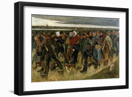 The Emigrants, Triptych-Eugene Laermans-Framed Giclee Print