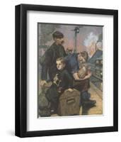 The Emigrants-Hans Baluschek-Framed Premium Giclee Print