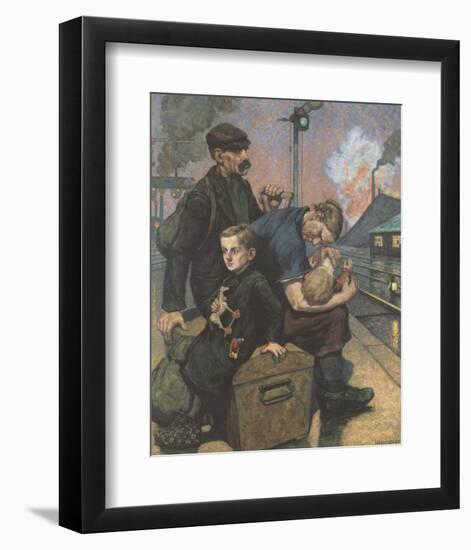 The Emigrants-Hans Baluschek-Framed Premium Giclee Print