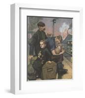 The Emigrants-Hans Baluschek-Framed Premium Giclee Print