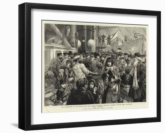 The Emigration of the Russian Jews-Charles Joseph Staniland-Framed Giclee Print