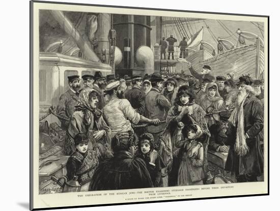 The Emigration of the Russian Jews-Charles Joseph Staniland-Mounted Giclee Print