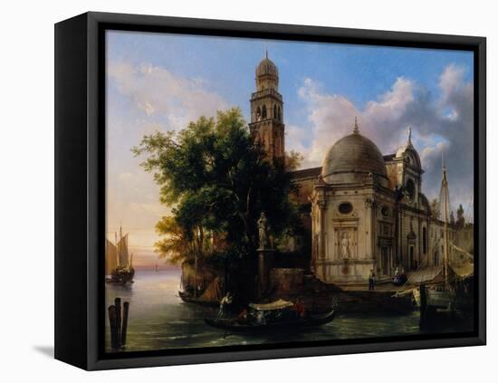 The Emilian Chapel of the Isle of San Michele in Venice. 1886-Federico Moja-Framed Stretched Canvas