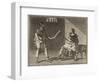 The eminent general Marius, fleeing from Sulla, is captured at Minturnae-French School-Framed Giclee Print