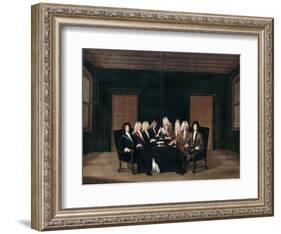 The Emissaries of the Peace Congress of Baden on September 7th, 1714-Johann Rudolf Huber-Framed Giclee Print