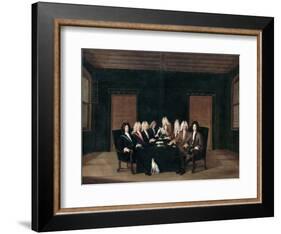 The Emissaries of the Peace Congress of Baden on September 7th, 1714-Johann Rudolf Huber-Framed Giclee Print