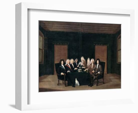 The Emissaries of the Peace Congress of Baden on September 7th, 1714-Johann Rudolf Huber-Framed Giclee Print